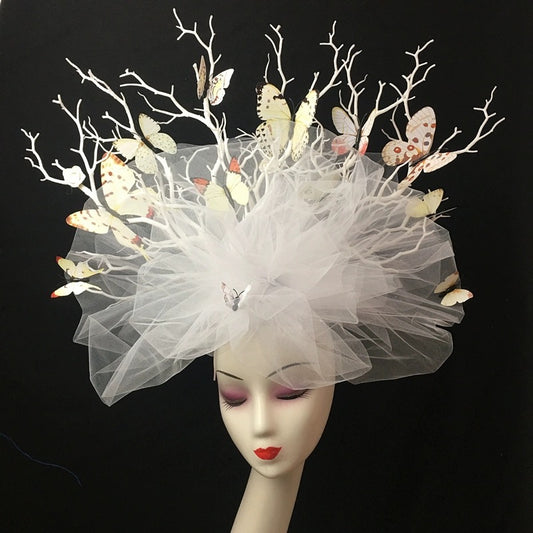 Enchanted Butterfly Garden Fantasy Headpiece